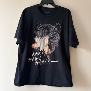 XL Dragon Ball Z Goku Sayan Black Short Sleeve T-Shirt Anime Manga Graphic Tee